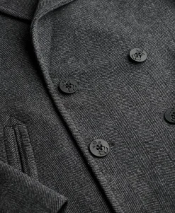 The Merchant Store - Wool Blend Pea Coat