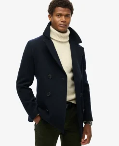 The Merchant Store - Wool Blend Pea Coat