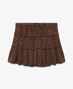 Tiered Jersey Mini Skirt