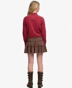 Tiered Jersey Mini Skirt