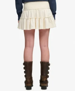 Tiered Jersey Mini Skirt