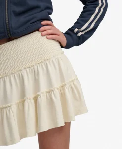 Tiered Jersey Mini Skirt