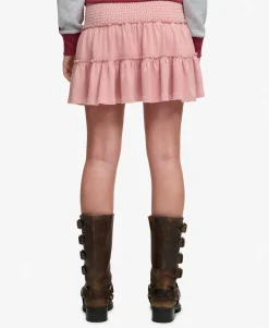 Tiered Jersey Mini Skirt