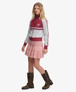 Tiered Jersey Mini Skirt