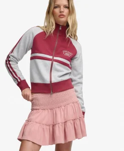 Tiered Jersey Mini Skirt