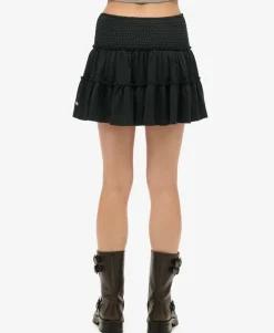 Tiered Jersey Mini Skirt