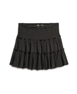 Tiered Jersey Mini Skirt