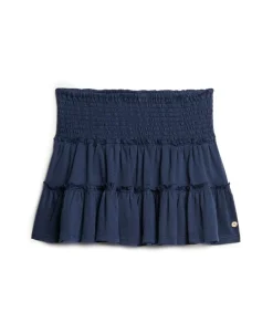 Tiered Jersey Mini Skirt
