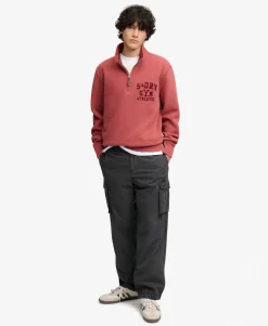 Tonal Half Zip Sweatshirt