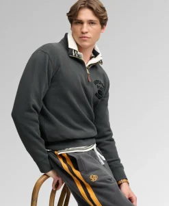 Tonal Half Zip Sweatshirt