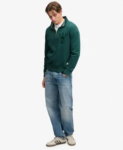 Tonal Half Zip Sweatshirt