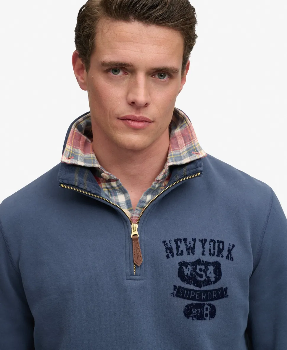 Tonal Half Zip Sweatshirt