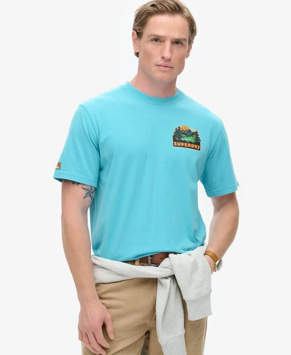 Travel Postcard Chest Print T-Shirt