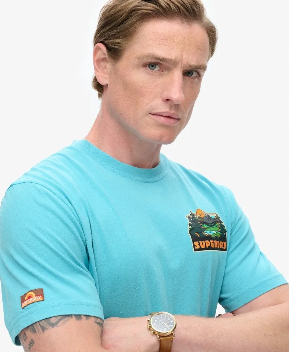 Travel Postcard Chest Print T-Shirt