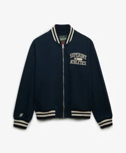 Twill Varsity Bomber Jacket