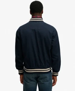 Twill Varsity Bomber Jacket