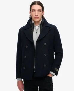 Two In One Wool Pea Coat
