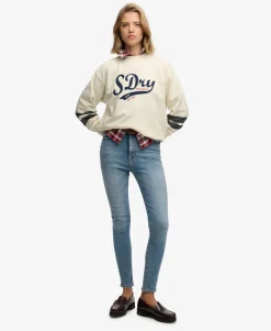 Varsity Script Loose Crew Sweatshirt