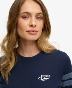 Varsity Stripe Script T-Shirt