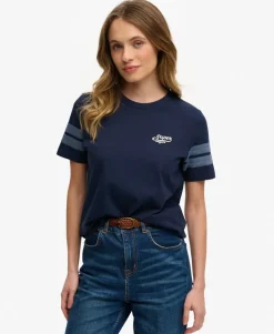 Varsity Stripe Script T-Shirt