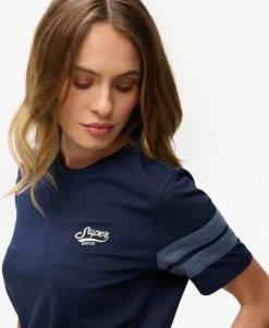 Varsity Stripe Script T-Shirt