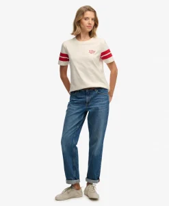 Varsity Stripe Script T-Shirt