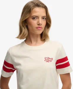 Varsity Stripe Script T-Shirt