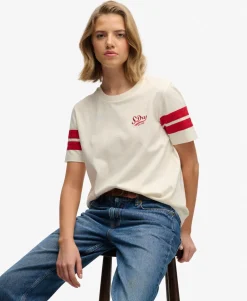 Varsity Stripe Script T-Shirt