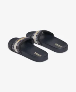 Vegan Webbing Pool Sliders