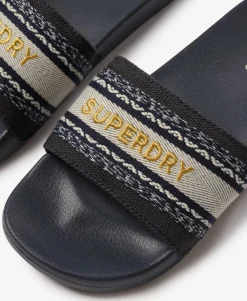 Vegan Webbing Pool Sliders