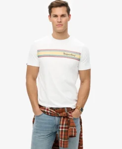 Venue Logo Stripe Relaxed T-Shirt