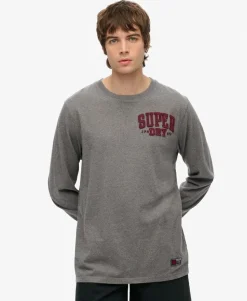 Vintage Athletic Chest Long Sleeve Top