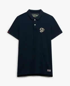 Vintage Athletic Embroidered Polo Shirt