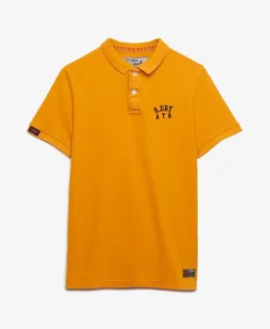 Vintage Athletic Embroidered Polo Shirt