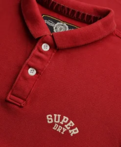 Vintage Athletic Embroidered Polo Shirt