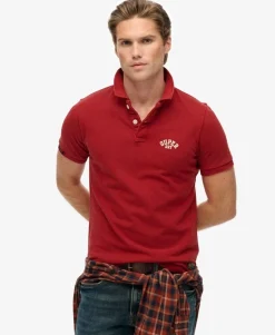 Vintage Athletic Embroidered Polo Shirt