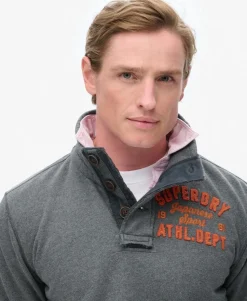Vintage Athletic Half Button Sweatshirt