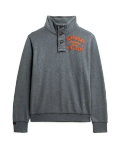 Vintage Athletic Half Button Sweatshirt