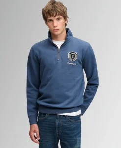 Vintage Athletic Half Zip Sweatshirt