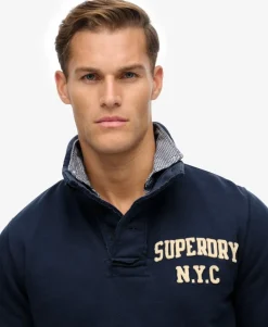 Vintage Athletic Henley Sweatshirt