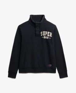 Vintage Athletic Henley Sweatshirt
