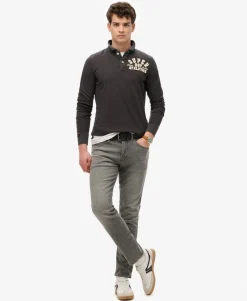 Vintage Athletic Long Sleeve Polo Shirt