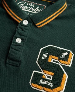 Vintage Athletic Patch Polo Shirt