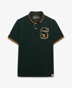 Vintage Athletic Patch Polo Shirt