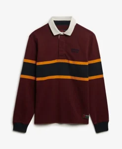 Vintage Athletic Stripe Rugby Top