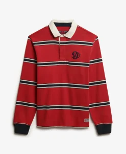 Vintage Athletic Stripe Rugby Top