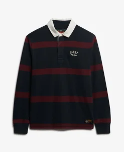 Vintage Athletic Stripe Rugby Top