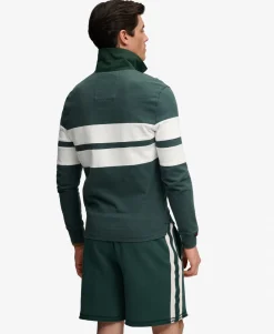 Vintage Athletic Stripe Rugby Top