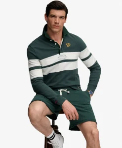 Vintage Athletic Stripe Rugby Top