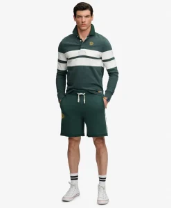 Vintage Athletic Stripe Rugby Top